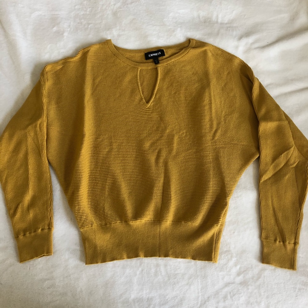 EXPRESS Dolman Sleeve Sweater with Cut Out